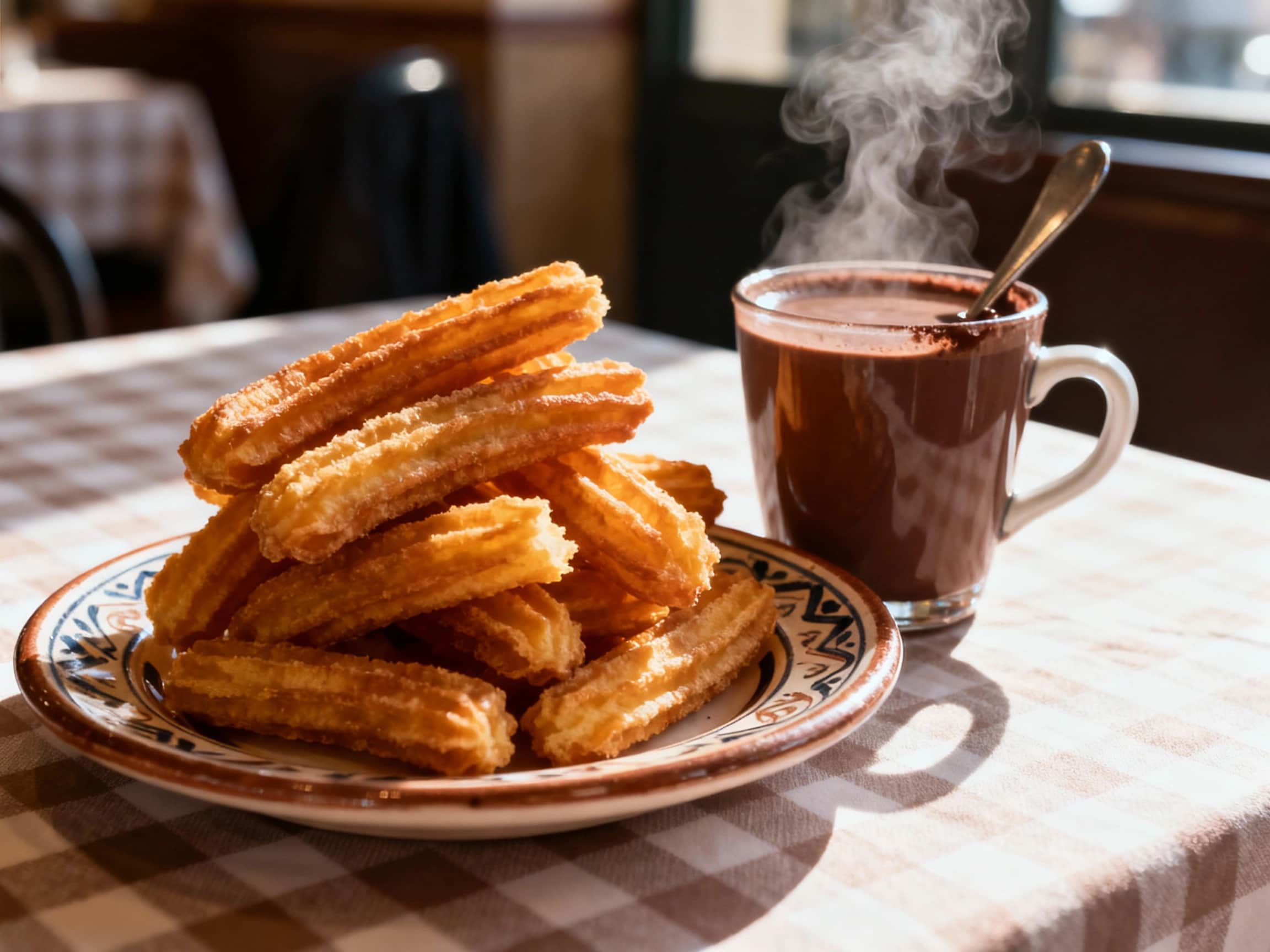 Churros con Chocolate